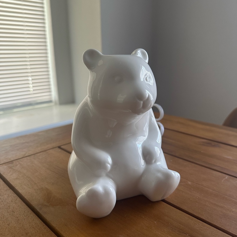 White Polar Bear Ceramic Night Light Lamp Pillowfort - Nursery & Kids Room Decor